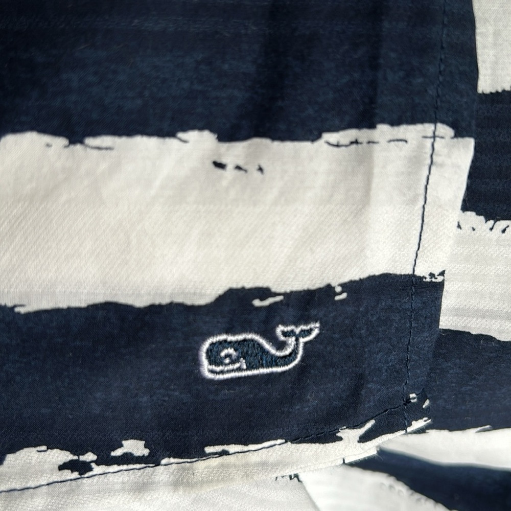Vineyard Vines Blue/White Cotton/Silk Tunic sz M - Picture 6 of 7